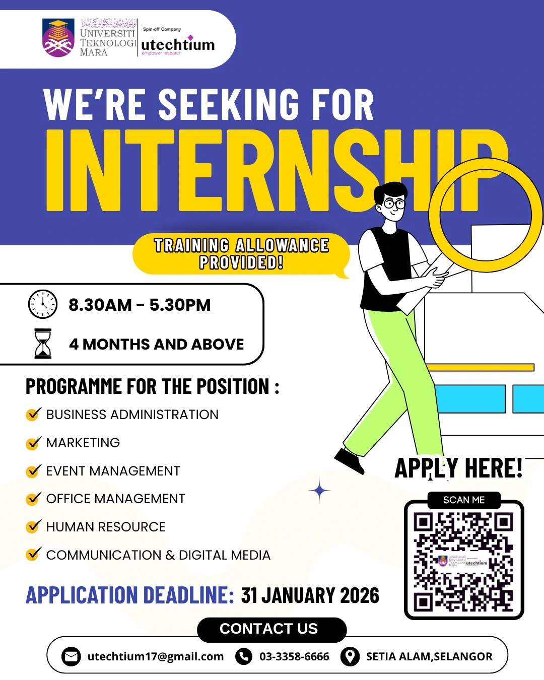 Join Utechtium Poster